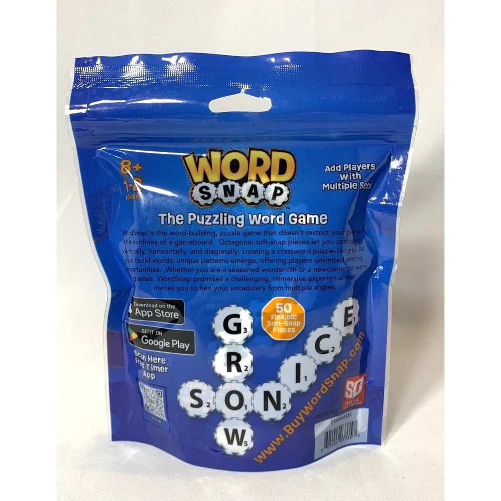 Word Snap Game Travel Edition for Age 8+  Scrabble Homeschool Vocabulary‎